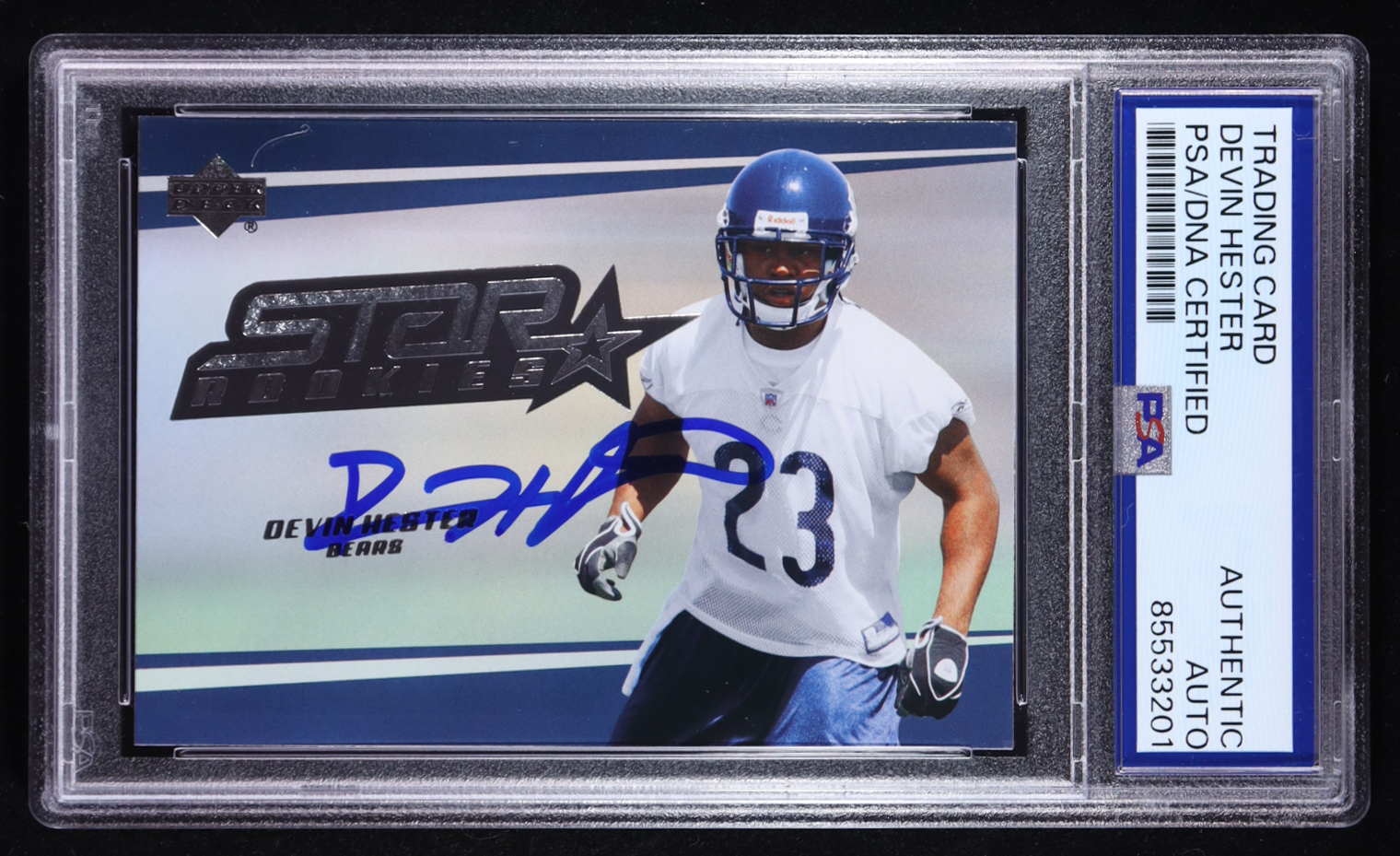 Devin Hester Signed 2006 Upper Deck #244 RC (PSA) at PristineAuction.com Devin Hester Signed 2006 Upper Deck #244 RC (PSA) at PristineAuction.com