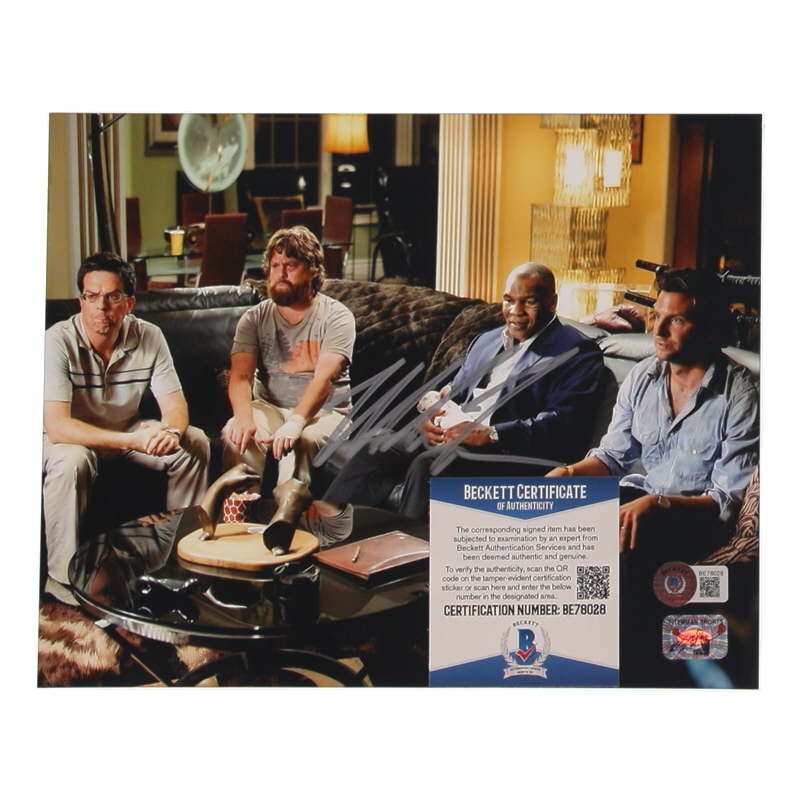 Mike Tyson Signed "The Hangover" 8x10 Photo (Beckett & Tyson) at PristineAuction.com Mike Tyson Signed "The Hangover" 8x10 Photo (Beckett & Tyson) at PristineAuction.com