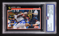 Sammy Sosa Signed 1991 Score #256 (PSA) at PristineAuction.com