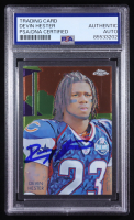 Devin Hester Signed 2009 Topps Chrome Chicle #C83 (PSA) at PristineAuction.com