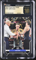 John Cena 2025 Topps Now WWE #137 (CGC 10 | Pristine Black Label) at PristineAuction.com