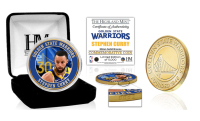Stephen Curry Warriors Highland Mint 39mm Bronze Coin at PristineAuction.com
