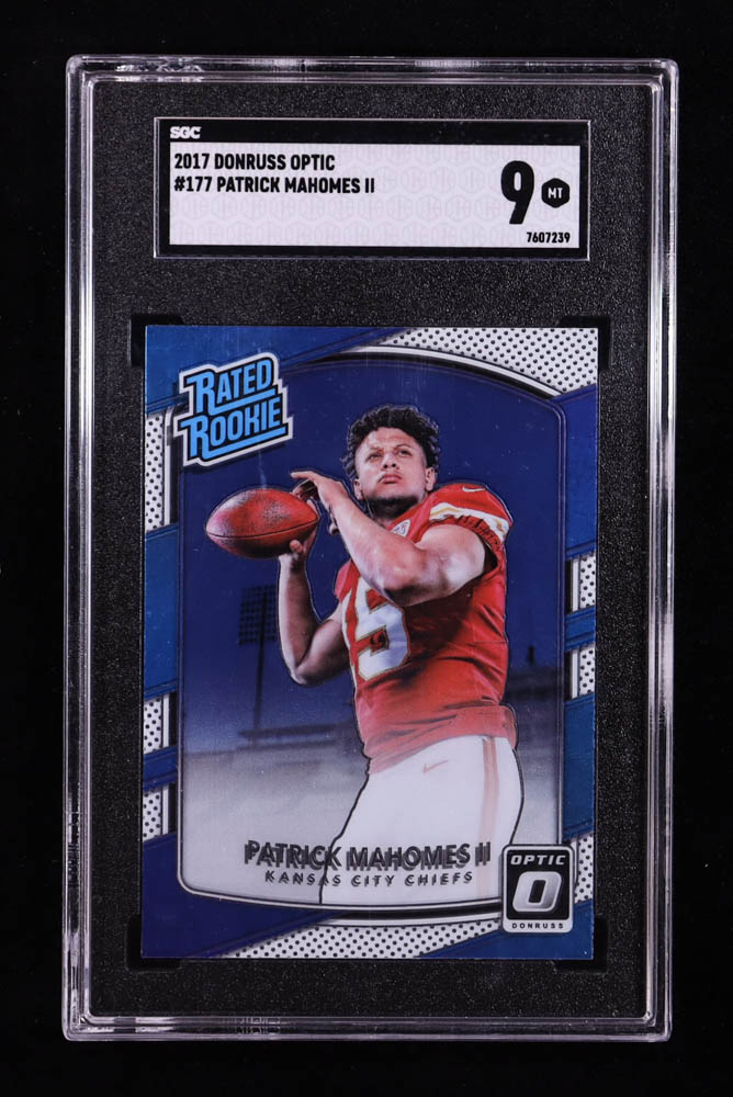 Patrick Mahomes II 2017 Donruss Optic #177 RR RC (SGC 9) at PristineAuction.com Patrick Mahomes II 2017 Donruss Optic #177 RR RC (SGC 9) at PristineAuction.com
