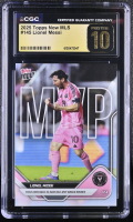 Lionel Messi 2025 Topps Now MLS #145 (CGC 10 | Pristine Black Label) at PristineAuction.com
