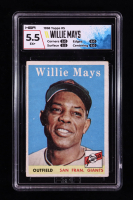Willie Mays 1958 Topps #5 (HGA 5.5) at PristineAuction.com