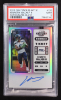 Kenneth Walker III 2022 Panini Contenders Optic Autograph Silver Rookie Ticket #126 RC (PSA 9) at PristineAuction.com