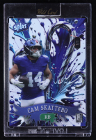 Cam Skattebo 2025 Wild Card Splat Holiday Edition Blue Candy cane #SCFCCA1-CS #1/1 RC at PristineAuction.com