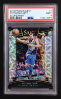 Stephen Curry 2018-19 Panini Select Concourse Scope Prizm #1 (PSA 9) at PristineAuction.com