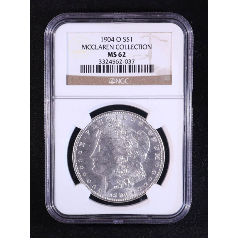 1904-O Morgan Silver $1 Dollar - McClaren Collection (NGC MS62) at PristineAuction.com