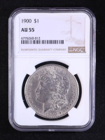 1900 Morgan Silver $1 Dollar (NGC AU55) at PristineAuction.com