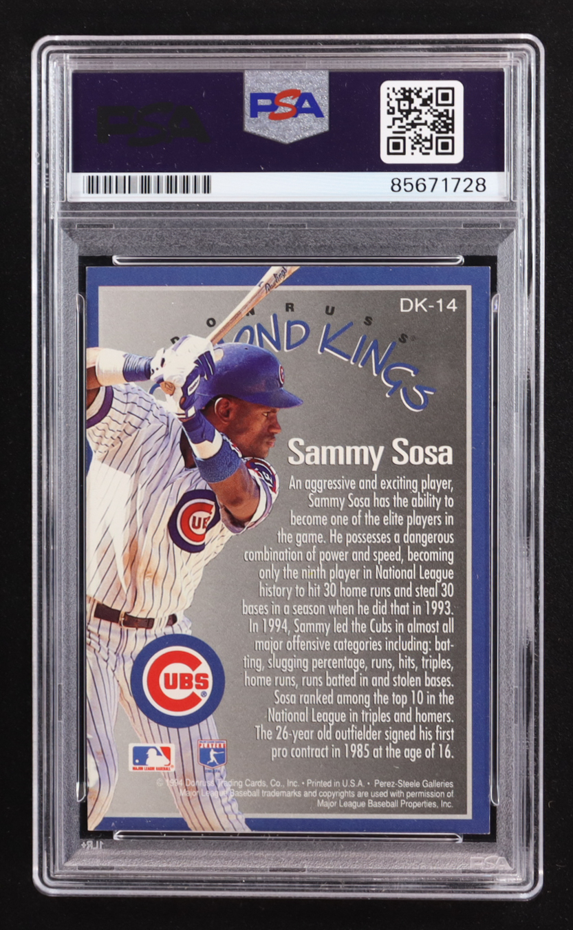 Sammy Sosa Signed 1994 Donruss Diamond Kings #DK-14 (PSA) at PristineAuction.com Sammy Sosa Signed 1994 Donruss Diamond Kings #DK-14 (PSA) at PristineAuction.com