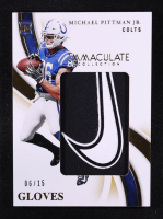 Michael Pittman Jr. 2020 Immaculate Collection Immaculate Gloves Brand Logo #19 #06/15 RC at PristineAuction.com