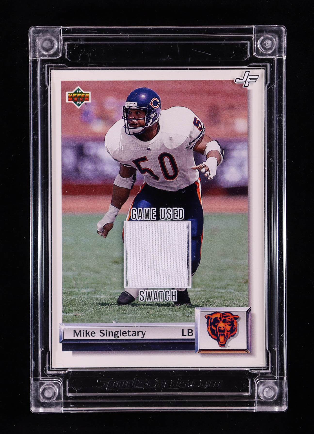 Mike Singletary 2024 Jersey Fusion Game Used Swatch #MS1192 at PristineAuction.com Mike Singletary 2024 Jersey Fusion Game Used Swatch #MS1192 at PristineAuction.com