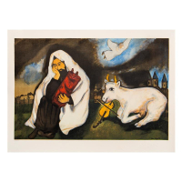 "Loneliness" LE 18x27 Serigraph on Paper by Marc Chagall (Artova) at PristineAuction.com