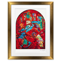 "Zebulun" LE 38x36 Custom Framed Serigraph by Marc Chagall (Artova) at PristineAuction.com
