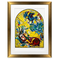 "Naphtali" LE 38x36 Custom Framed Serigraph by Marc Chagall (Artova) at PristineAuction.com