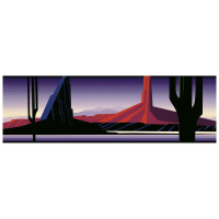 "Beneath the Silent Sky" LE 7x22 Serigraph by Eyvind Earle (Artova) at PristineAuction.com