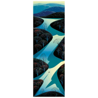 "Fields Ascending" LE 36x12 Serigraph by Eyvind Earle (Artova) at PristineAuction.com
