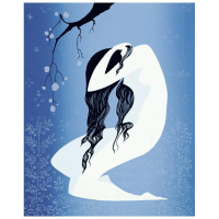 "Figure in Blue Grays" LE 10x8 Serigraph by Eyvind Earle (Artova) at PristineAuction.com