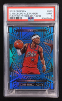 Shai Gilgeous-Alexander 2024 Panini Obsidian Electric Blue Flood #200 #06/30 (PSA 9) at PristineAuction.com