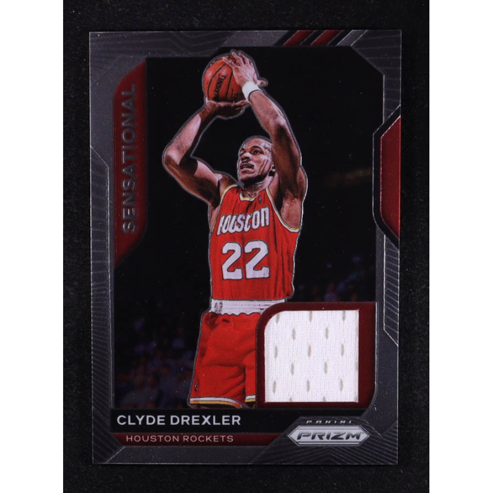 Clyde Drexler 2020-21 Panini Prizm Sensational Swatches #13 at PristineAuction.com