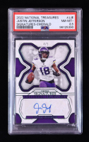 Justin Jefferson 2022 Panini National Treasures Signatures Emerald #24 #4/5 (PSA 8.5) at PristineAuction.com