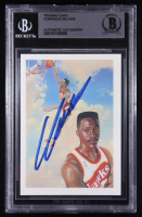 Dominique Wilkins Signed 1990-91 Hoops #355 (BGS) at PristineAuction.com