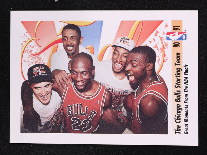 Bulls Starting Five 1991-92 SkyBox Great Moments from NBA Finals #337 at PristineAuction.com Bulls Starting Five 1991-92 SkyBox Great Moments from NBA Finals #337 at PristineAuction.com