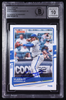 Vladimir Guerrero Jr. Signed 2020 Donruss Variations #102 (BGS | Auto Grade 10) at PristineAuction.com