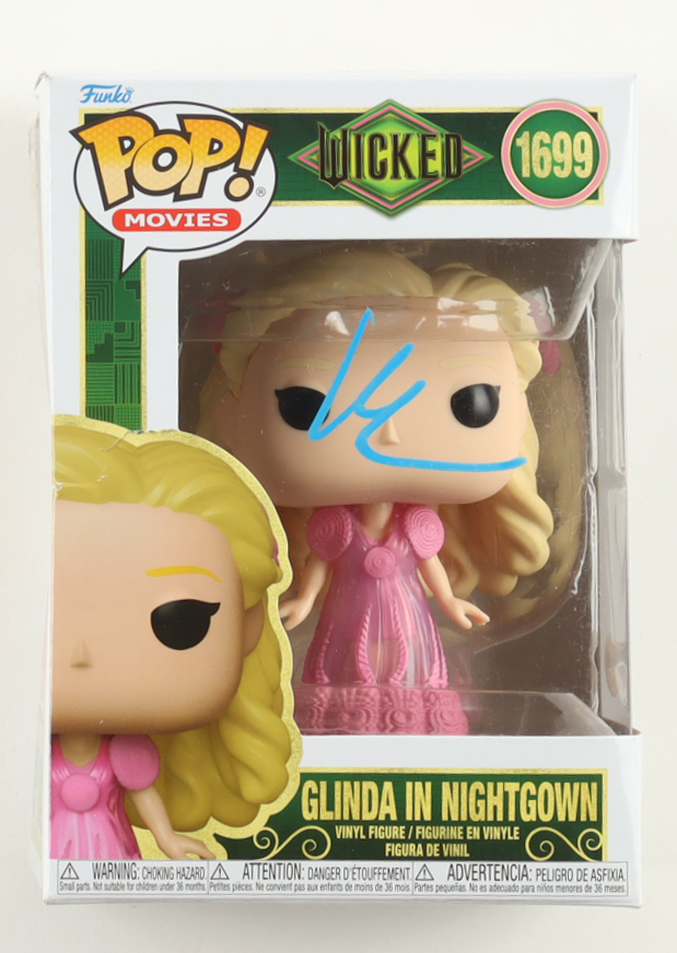 Kristin Chenoweth Signed "Wicked" #1699 Glinda in Nightgown Funko Pop! Vinyl Figure (ACOA) at PristineAuction.com Kristin Chenoweth Signed "Wicked" #1699 Glinda in Nightgown Funko Pop! Vinyl Figure (ACOA) at PristineAuction.com
