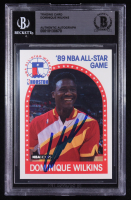 Dominique Wilkins Signed 1989-90 Hoops #234 AS (BGS) at PristineAuction.com