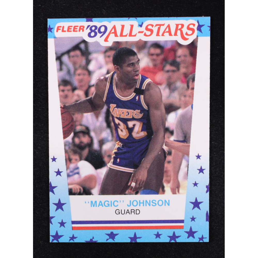 Magic Johnson 1989-90 Fleer Stickers #5 at PristineAuction.com