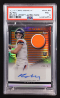 Bo Nix 2024 Topps Midnight Rookie Jersey Autographs Dusk #RJA-BN RC #26/75 (PSA 9) at PristineAuction.com
