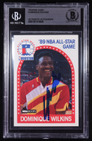 Dominique Wilkins Signed 1989-90 Hoops #234 AS (BGS) at PristineAuction.com