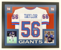 Lawrence Taylor Signed Custom Framed Jersey Display (Beckett) at PristineAuction.com
