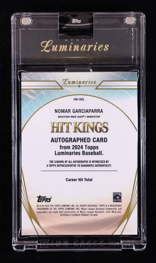 Nomar Garciaparra 2024 Topps Luminaries Hit Kings Autographs #HKNG #01/25 at PristineAuction.com Nomar Garciaparra 2024 Topps Luminaries Hit Kings Autographs #HKNG #01/25 at PristineAuction.com