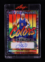 Jason Kidd 2025 Leaf Electrum Strange Colors Autographs Prismatic Oil Spill #SCJK1 #4/8 at PristineAuction.com