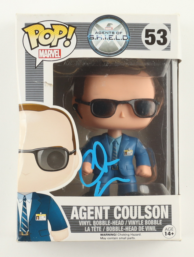 Clark Gregg Signed "Agents of S.H.I.E.L.D" #53 Agent Coulson Funko Pop! Vinyl Figure (ACOA) at PristineAuction.com Clark Gregg Signed "Agents of S.H.I.E.L.D" #53 Agent Coulson Funko Pop! Vinyl Figure (ACOA) at PristineAuction.com