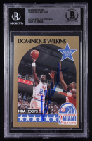 Dominique Wilkins Signed 1990-91 Hoops #12 AS SP (BGS) at PristineAuction.com