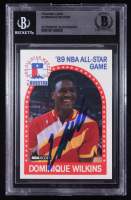 Dominique Wilkins Signed 1989-90 Hoops #234 AS (BGS) at PristineAuction.com