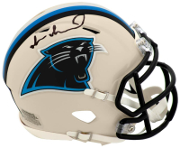 Muhsin Muhammad Signed Panthers Retro Alternate Speed Mini Helmet (Schwartz) at PristineAuction.com