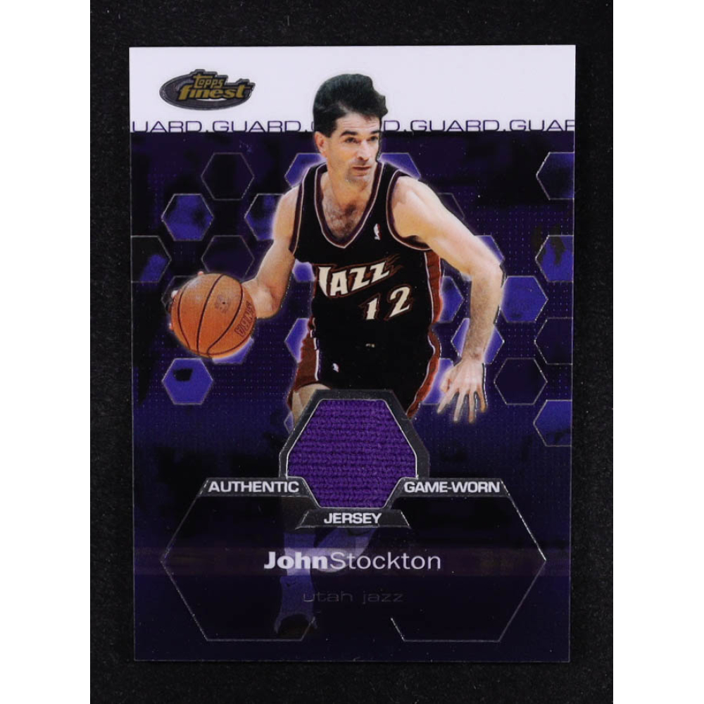 John Stockton 2002-03 Finest JSY #143 #034/999 at PristineAuction.com