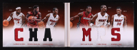James Jones / LeBron James / Dwyane Wade / Chris Bosh / Norris Cole / Udonis Haslem 2012-13 Panini Preferred Champs Memorabilia #1 #137/199 at PristineAuction.com