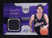 John Stockton 2002-03 Upper Deck Ovation Authentics Shooting Shirt #JSS at PristineAuction.com