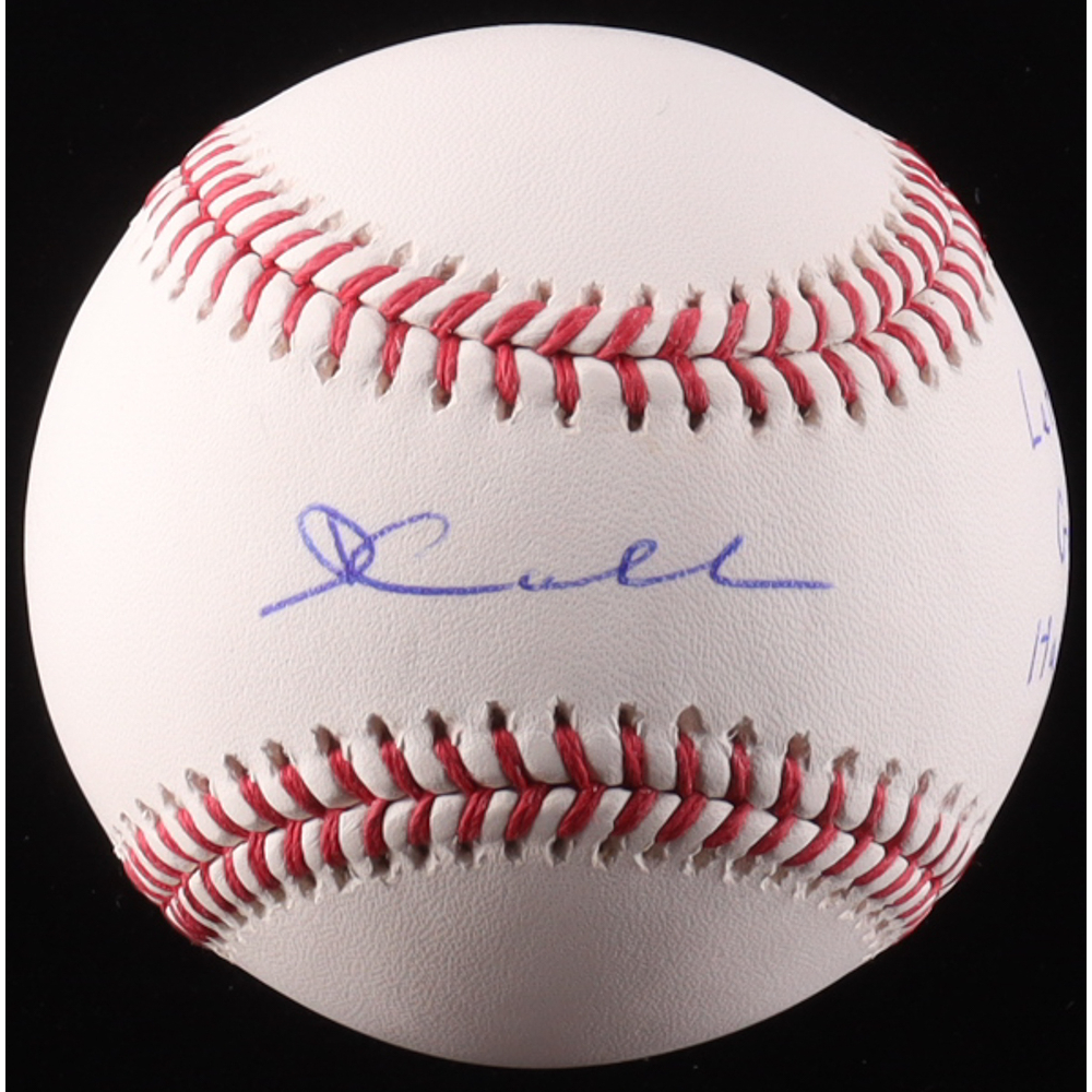 David Calabrese Signed OML Baseball Inscribed "Let's Go Halos" (TS Sports Memorabilia) at PristineAuction.com