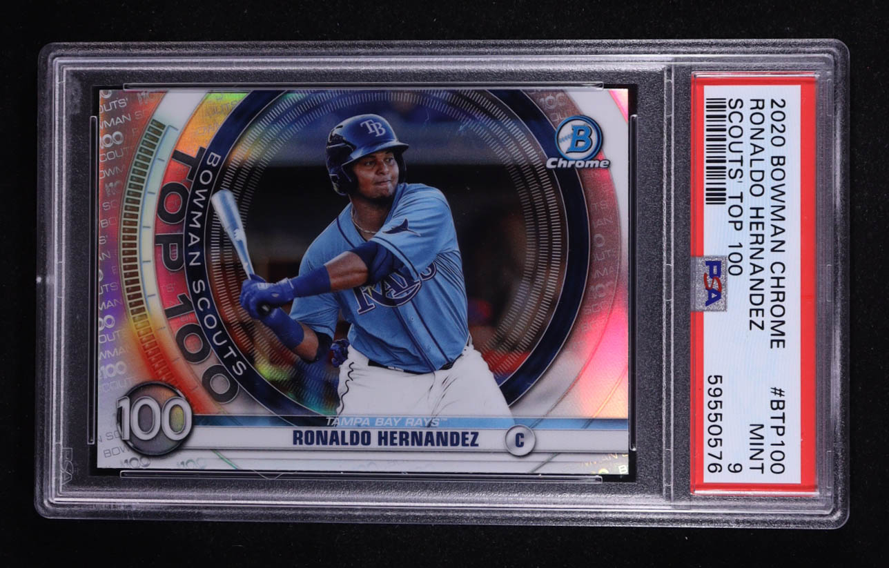 Ronaldo Hernandez 2020 Bowman Chrome Scouts Top 100 #BTP100 (PSA 9) at PristineAuction.com Ronaldo Hernandez 2020 Bowman Chrome Scouts Top 100 #BTP100 (PSA 9) at PristineAuction.com