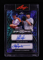 Nolan Ryan / Roger Clemens 2026 Leaf Sports Heroes Dual Autographs Shimmer Blue #H222 #1/1 at PristineAuction.com