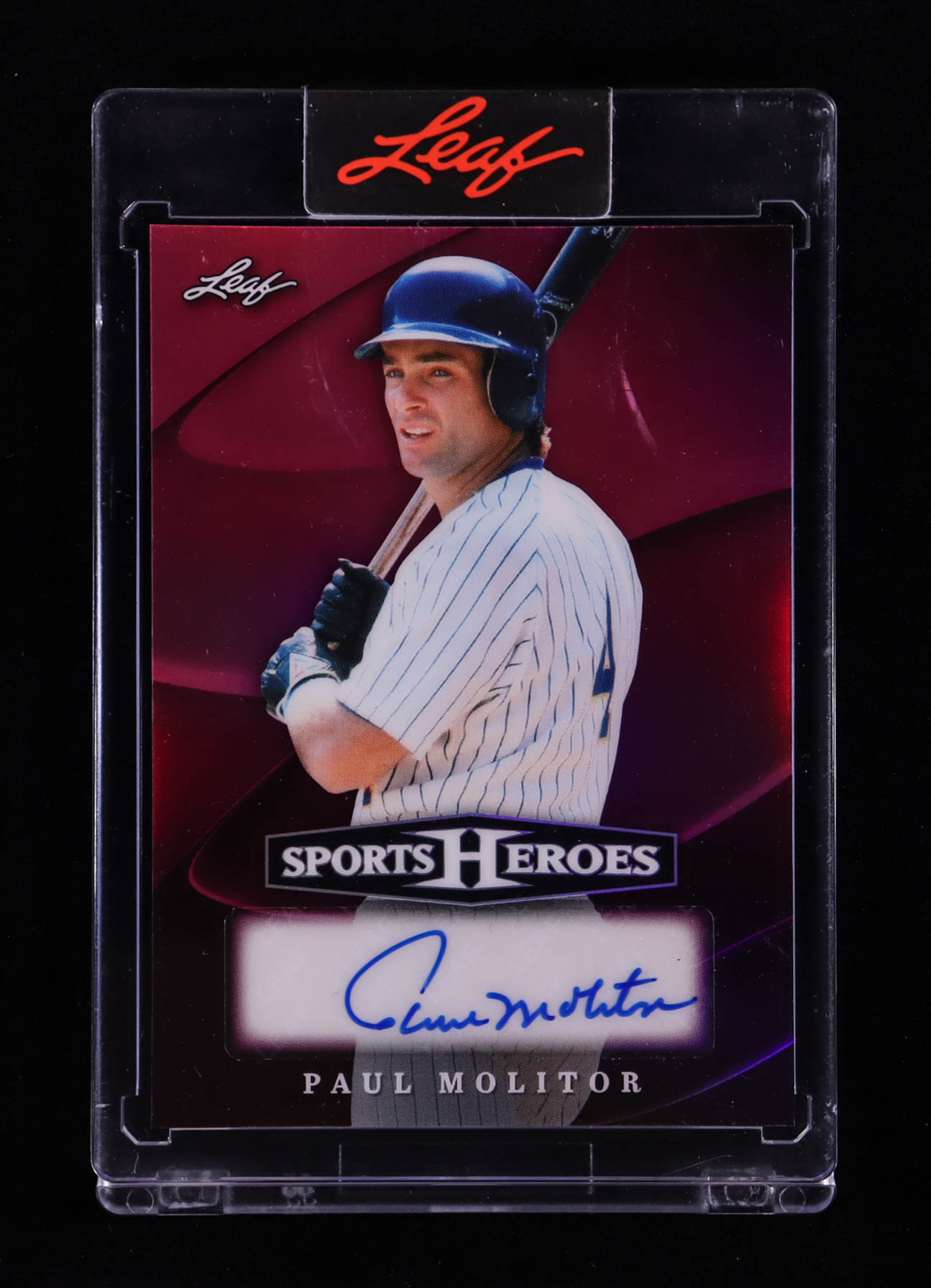 Paul Molitor 2026 Leaf Sports Heroes Autographs Prismatic Pink #BAPM1 #4/4 at PristineAuction.com Paul Molitor 2026 Leaf Sports Heroes Autographs Prismatic Pink #BAPM1 #4/4 at PristineAuction.com