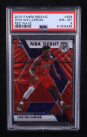 Zion Williamson 2019-20 Panini Mosaic Mosaic Red Wave #269 RC (PSA 8) at PristineAuction.com