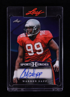 Warren Sapp 2026 Leaf Sports Heroes Autographs Prismatic Blue #BAWS1 #3/3 at PristineAuction.com